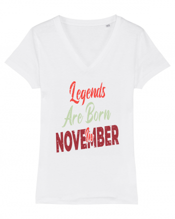 Legends Are Born In November White