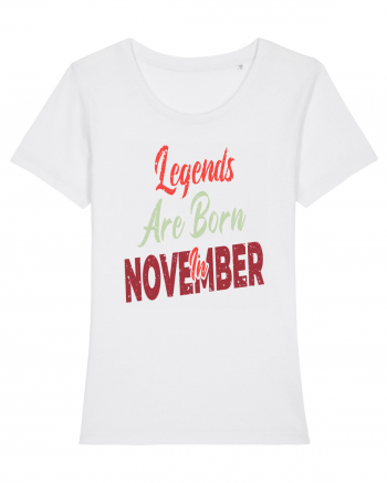 Legends Are Born In November White