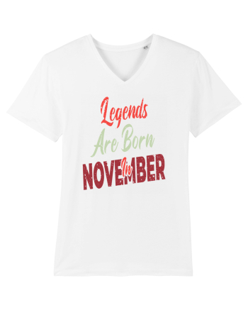 Legends Are Born In November White