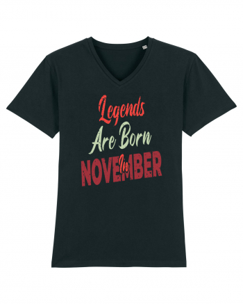 Legends Are Born In November Black