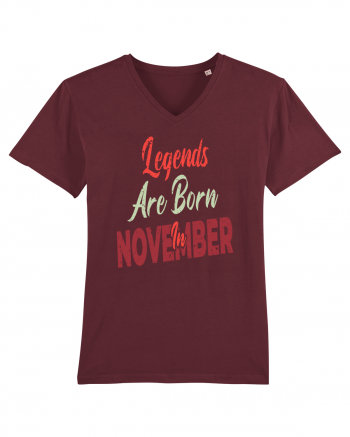 Legends Are Born In November Burgundy