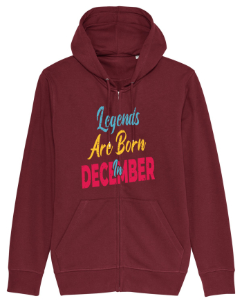Legends Are Born In December Burgundy