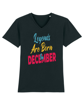 Legends Are Born In December Black