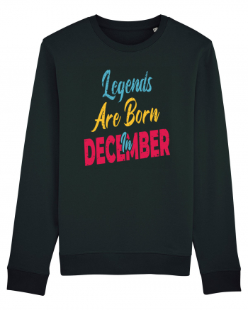 Legends Are Born In December Black