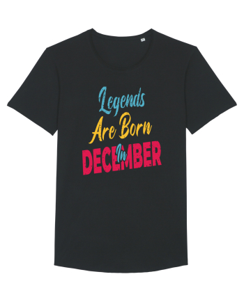 Legends Are Born In December Black