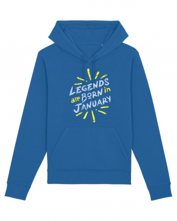 Legends Are Born In January Royal Blue