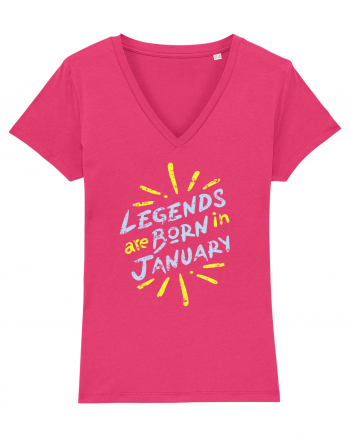 Legends Are Born In January Raspberry