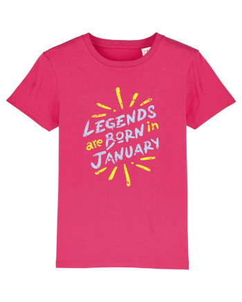 Legends Are Born In January Raspberry