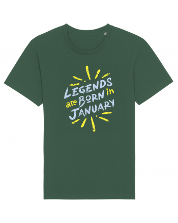 Legends Are Born In January Bottle Green