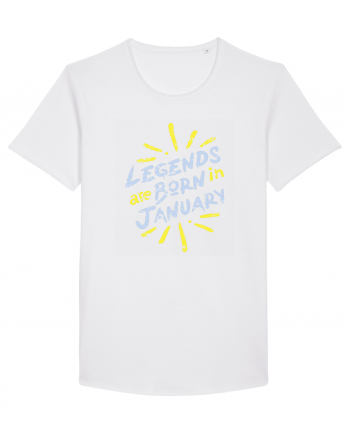 Legends Are Born In January White