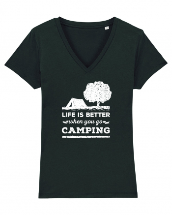 Life is Better When You Go Camping Black