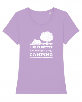 Life is Better When You Go Camping Lavender Dawn