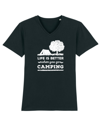 Life is Better When You Go Camping Black