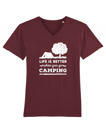 Life is Better When You Go Camping Burgundy