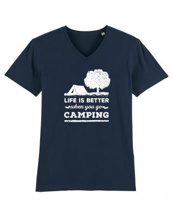 Life is Better When You Go Camping French Navy