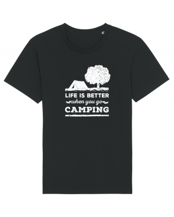 Life is Better When You Go Camping Black