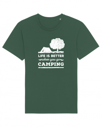 Life is Better When You Go Camping Bottle Green