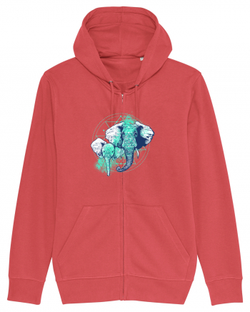 Magical Elephants Carmine Red