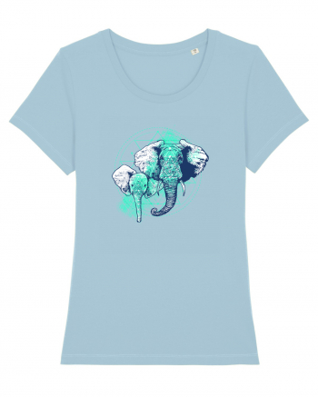 Magical Elephants Sky Blue