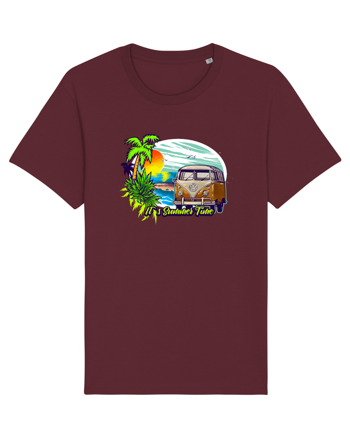 Tricou mânecă scurtă Unisex Rocker Burgundy