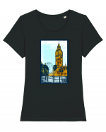 London Big Ben Tricou mânecă scurtă guler larg fitted Damă Expresser
