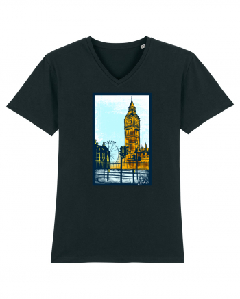 London Big Ben Black