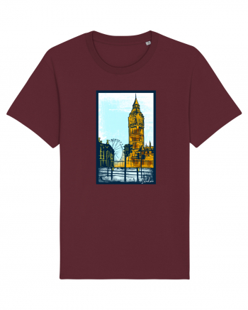 London Big Ben Burgundy