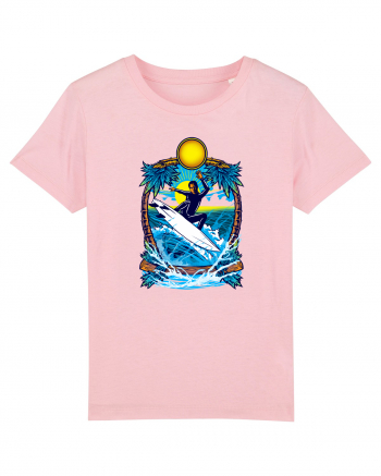 Big Waves Surfing Cotton Pink