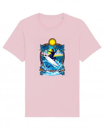 Big Waves Surfing Cotton Pink