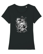 Fishing Time Tricou mânecă scurtă guler larg fitted Damă Expresser