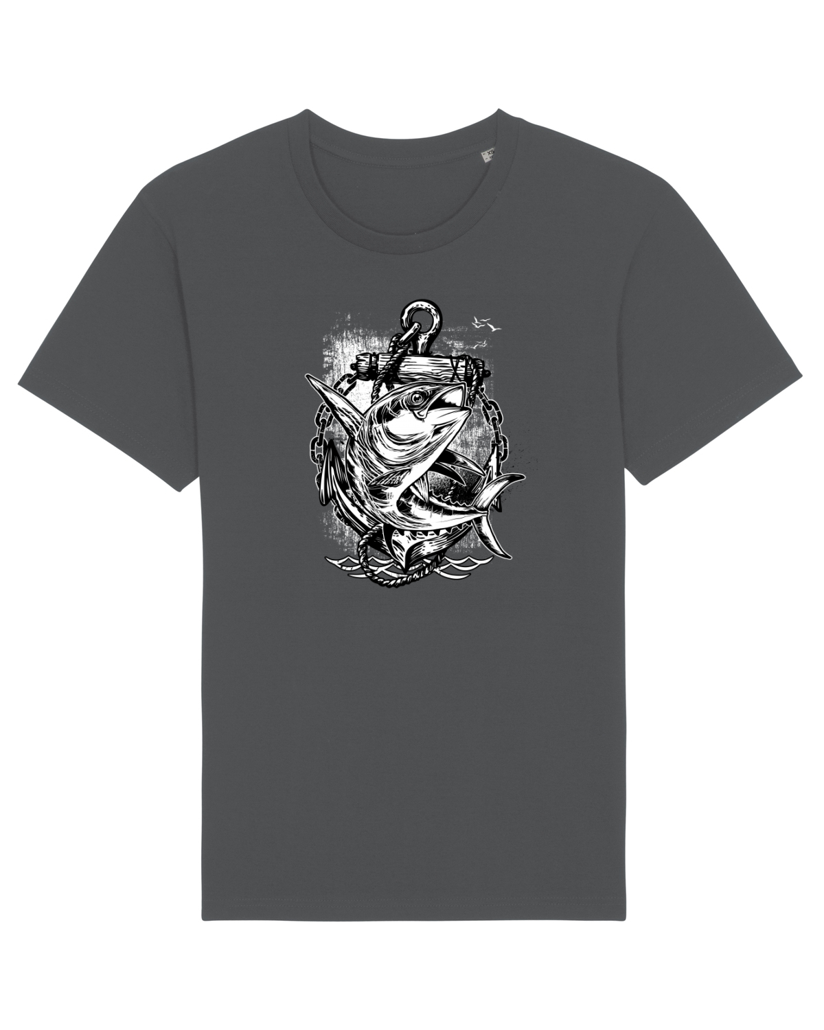 Tricou mânecă scurtă Unisex Rocker Anthracite