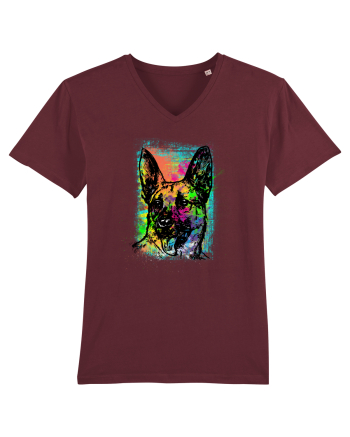 German Shepherd Burgundy