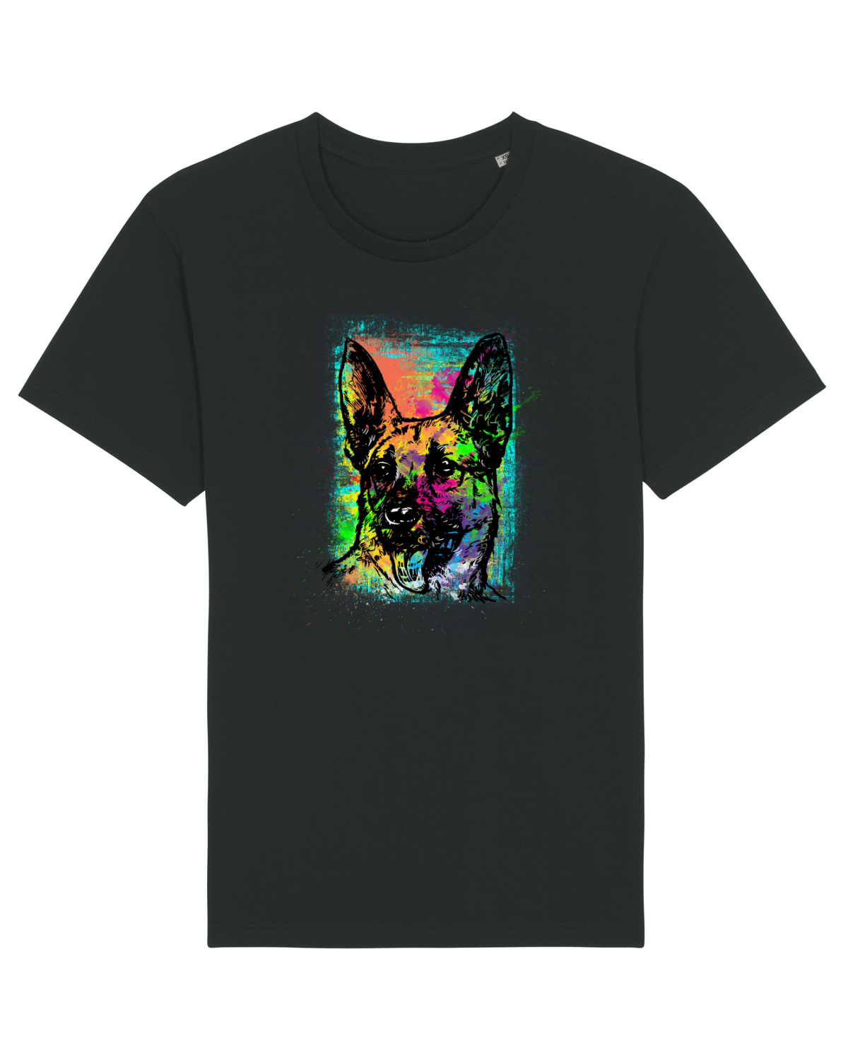 Tricou mânecă scurtă Unisex Rocker Black