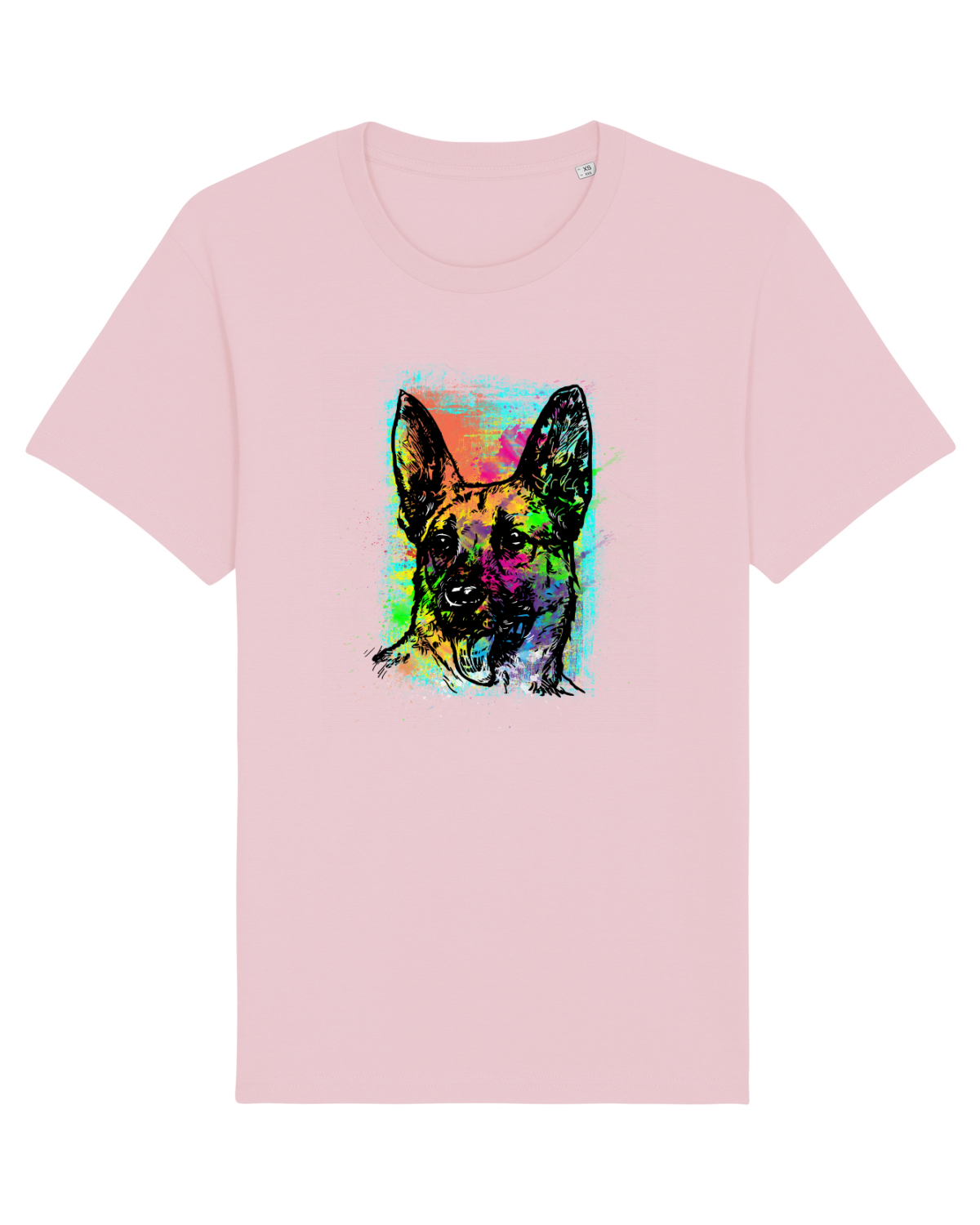 Tricou mânecă scurtă Unisex Rocker Cotton Pink
