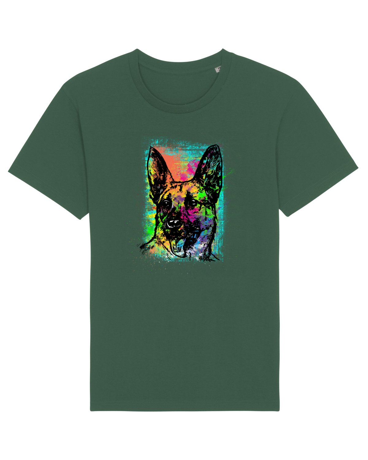 Tricou mânecă scurtă Unisex Rocker Bottle Green