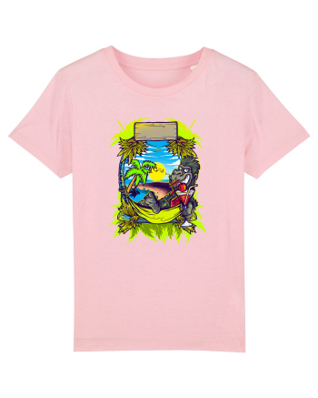 Tropical Gorilla Party Cotton Pink