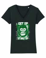 Get Up Stand Up Tricou mânecă scurtă guler V Damă Evoker