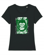 Get Up Stand Up Tricou mânecă scurtă guler larg fitted Damă Expresser