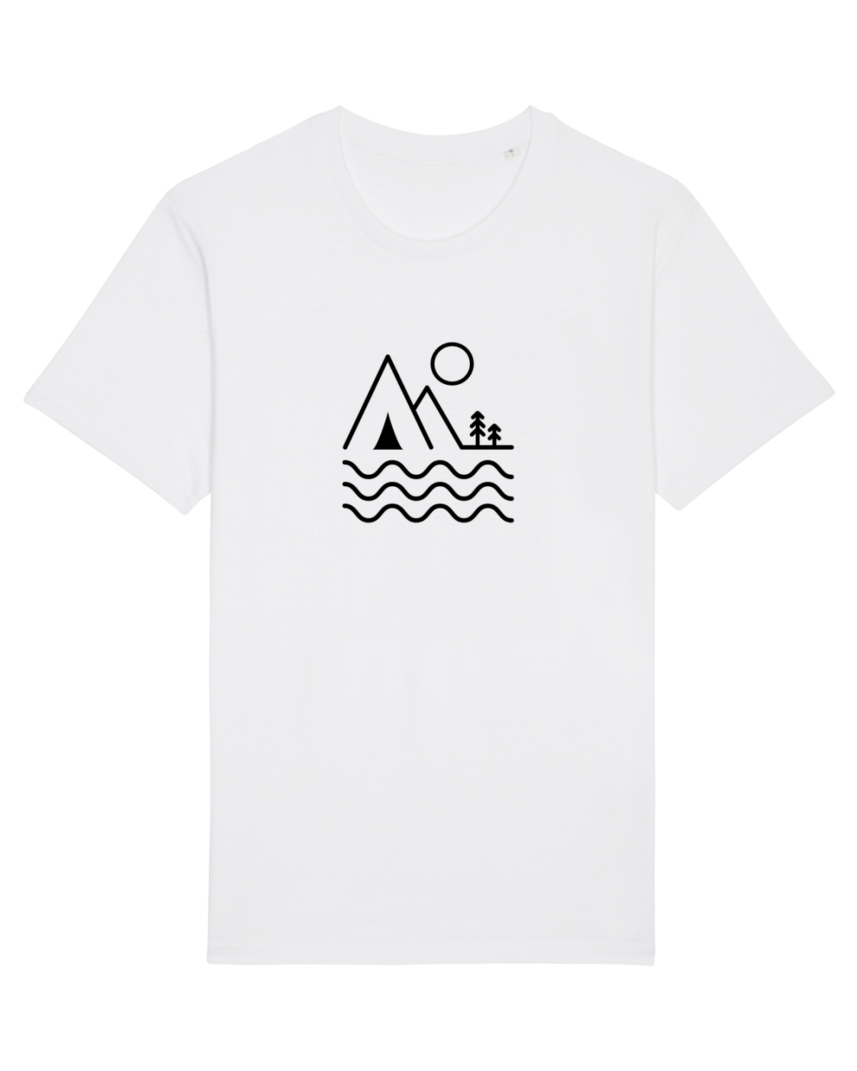 Tricou mânecă scurtă Unisex Rocker White