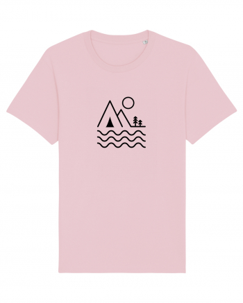 Campând la Munte - Design Minimalist Cotton Pink