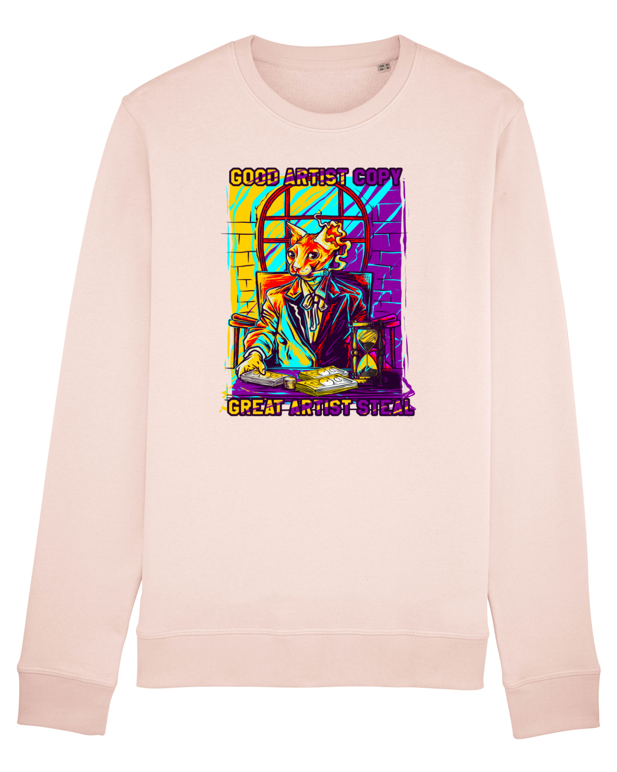Bluză mânecă lungă Unisex Rise Candy Pink