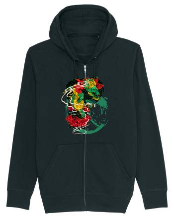 Flower Dragon Black