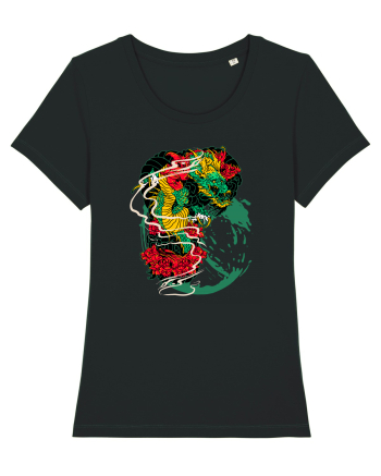 Flower Dragon Black