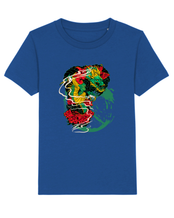 Flower Dragon Majorelle Blue