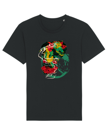 Flower Dragon Black