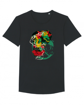 Flower Dragon Black