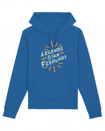 Legends Are Born In February Royal Blue