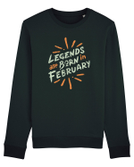 Legends Are Born In February Bluză mânecă lungă Unisex Rise
