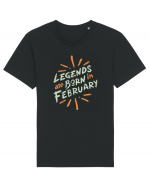 Legends Are Born In February Tricou mânecă scurtă Unisex Rocker