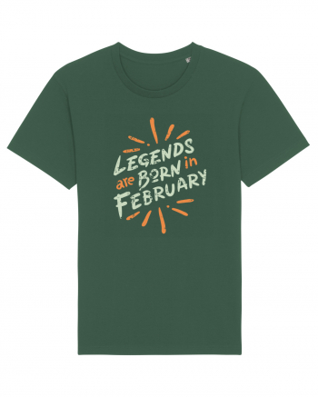 Legends Are Born In February Bottle Green